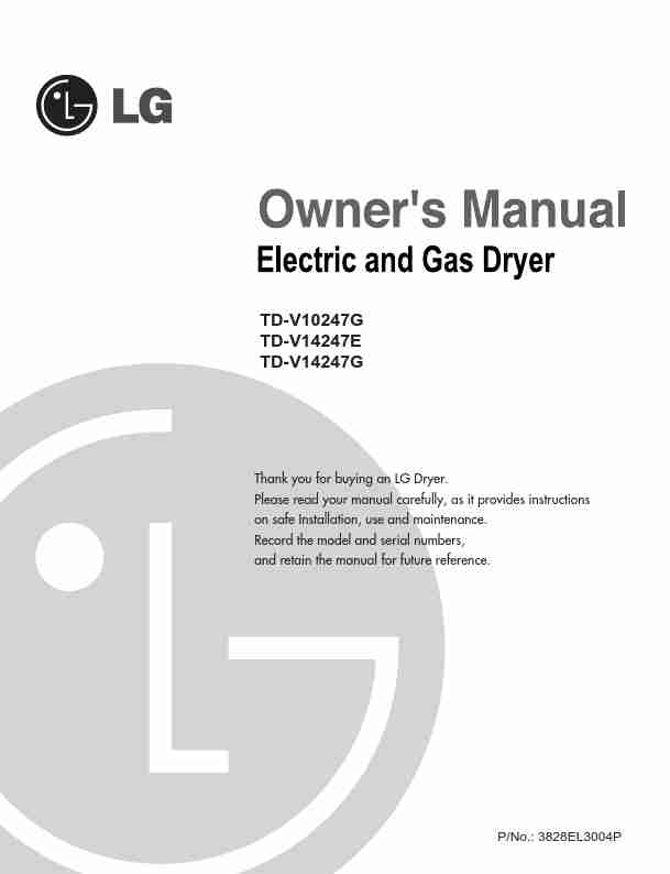 LG Electronics Clothes Dryer TD-V14247E-page_pdf